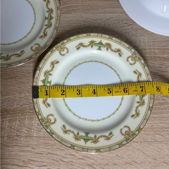 Vintage Lorento By Noritake Japan Lot Of Two Dinner & One Soup Plates - Picture 7 of 11